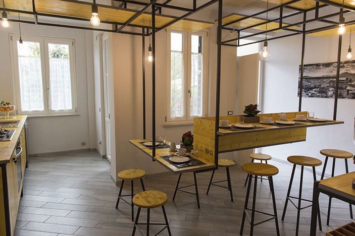 fotografia della cucina del bed and breakfast